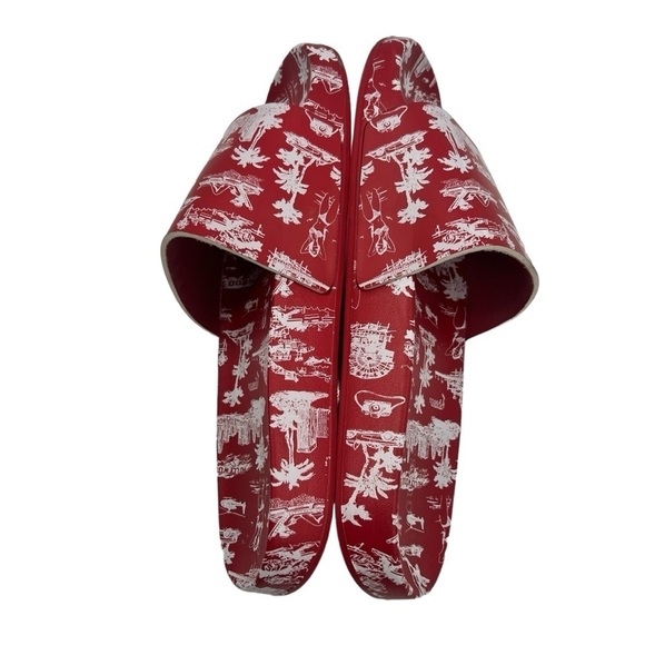 GUESS Red Savan Platform Slip On Slide Sandals Size 8 Women’s - Picture 5 of 9